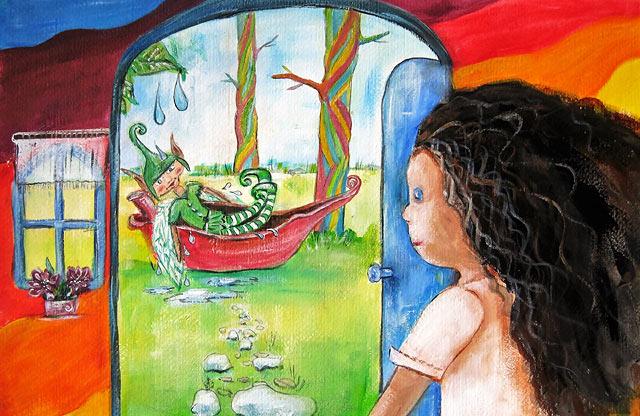 ilustracija naliny Obisk škrata